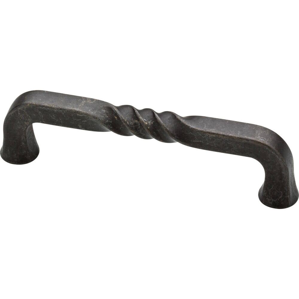 Liberty Hardware 4" Ironcraft Rustic Pull in Wrought Iron