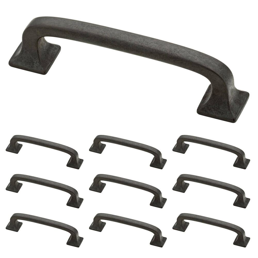 Liberty Hardware 3" Centers Lombard Pull, 10 per pkg in Soft Iron