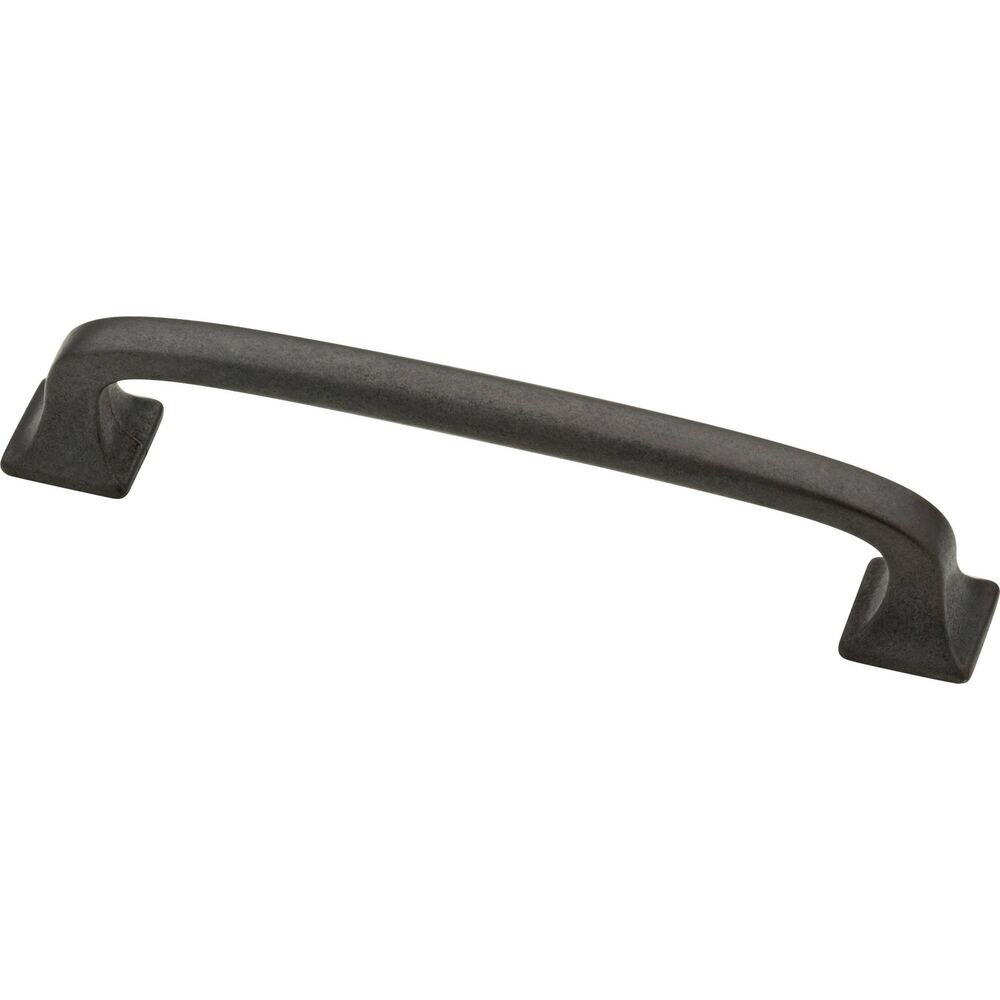 Liberty Hardware 4" Centers Lombard Pull in Soft Iron