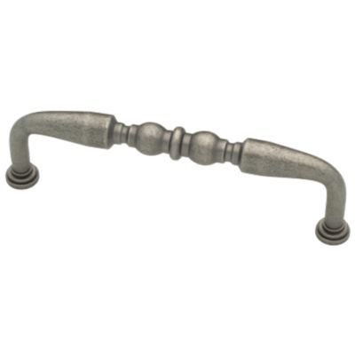 Liberty Hardware 4" Pull in Tumbled Pewter
