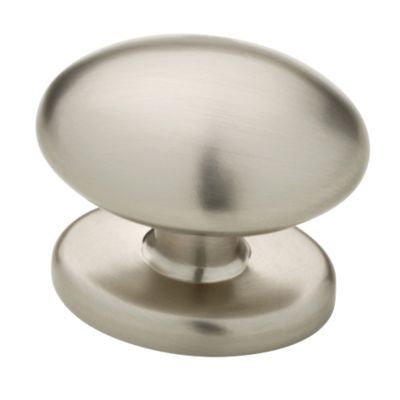 Liberty Hardware 1-3/8 Football Knob in Stainless Finish