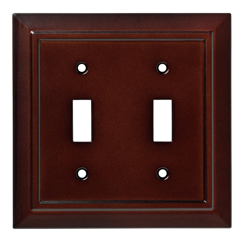 Liberty Hardware Double Toggle Wall Plate in Espresso