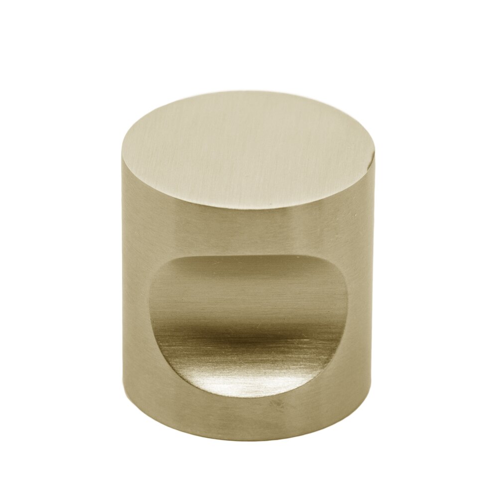 Linnea Hardware 1" Diameter Thumbprint Knob in Satin Brass PVD