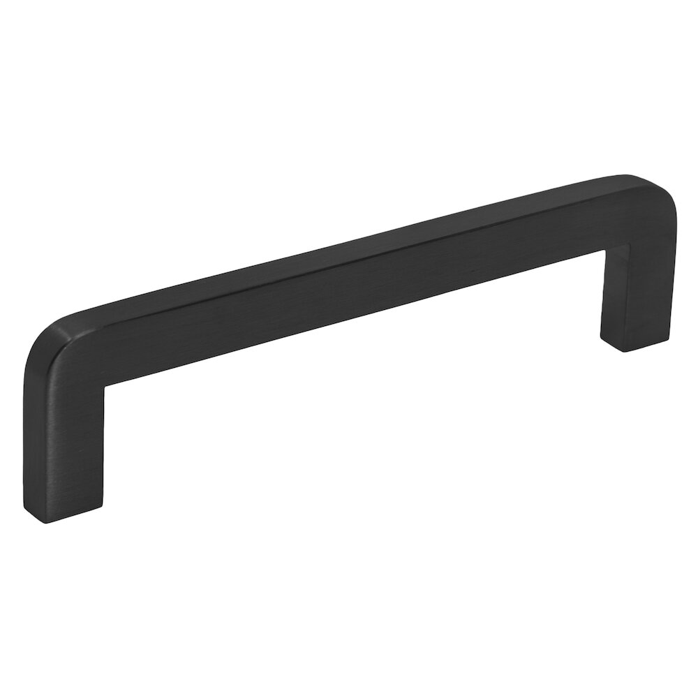 Linnea Hardware 6 1/2" Centers Rounded Pull in Satin Black PVD