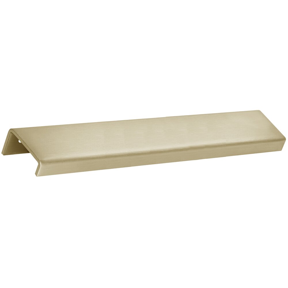 Linnea Hardware 7 7/8" Long 3/8" Squared Drop Down Back Mounted Edge Pull in Satin Brass PVD