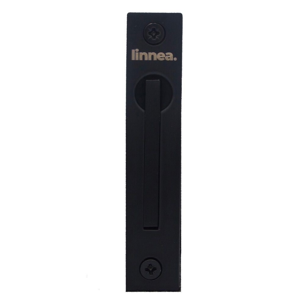 Linnea Hardware 3 15/16" Long Edge Pull in Satin Black PVD