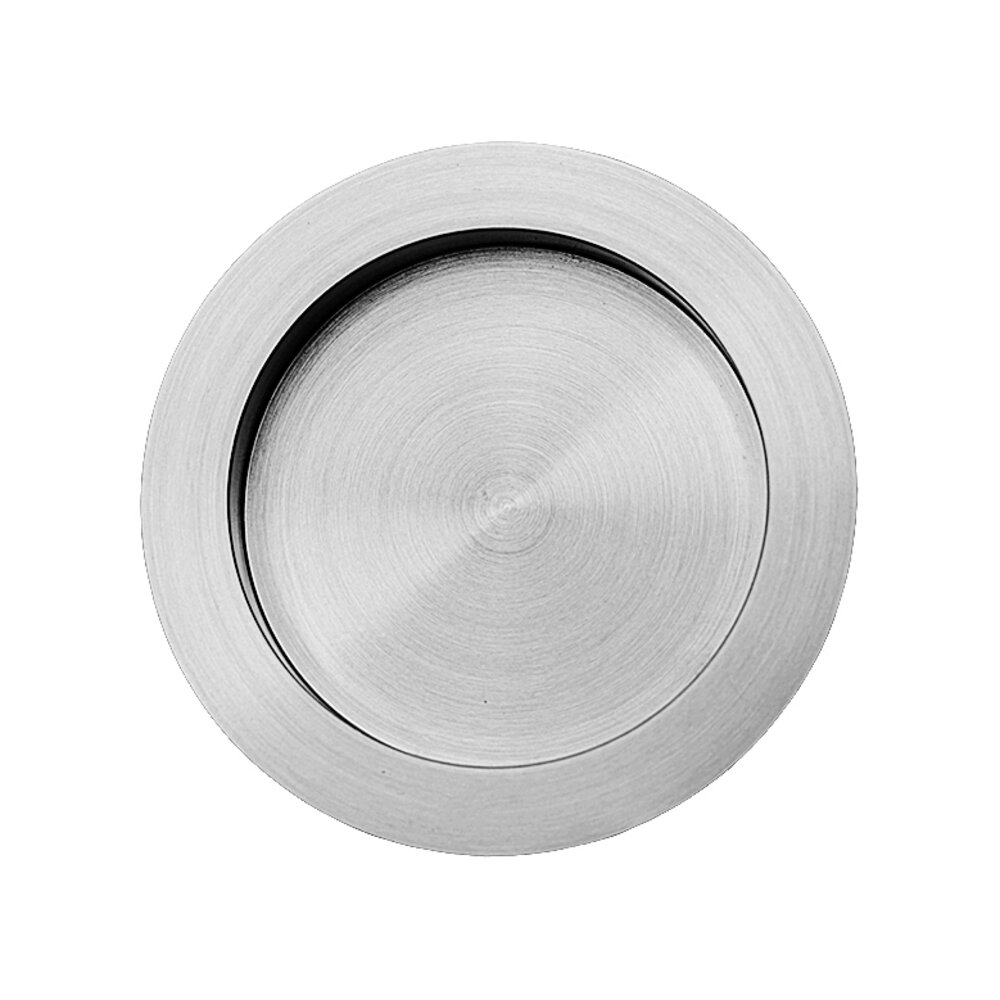 Linnea Hardware 2 1/2" Diameter Recessed Pull in Polished Stainless Steel