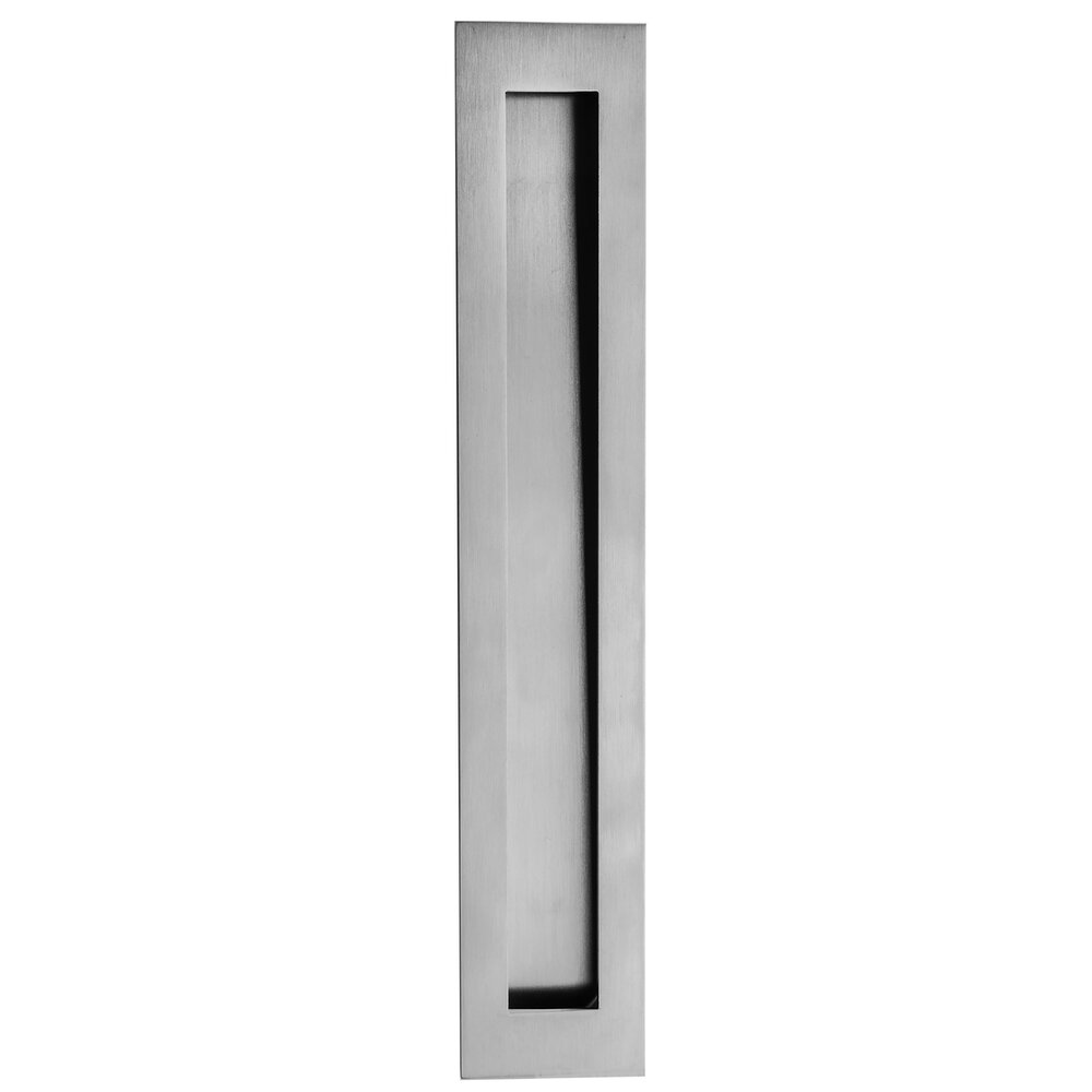 Linnea Hardware 11 13/16"  Rectangular with Rectangle Cut-Out Recessed Pull in Satin Stainless Steel