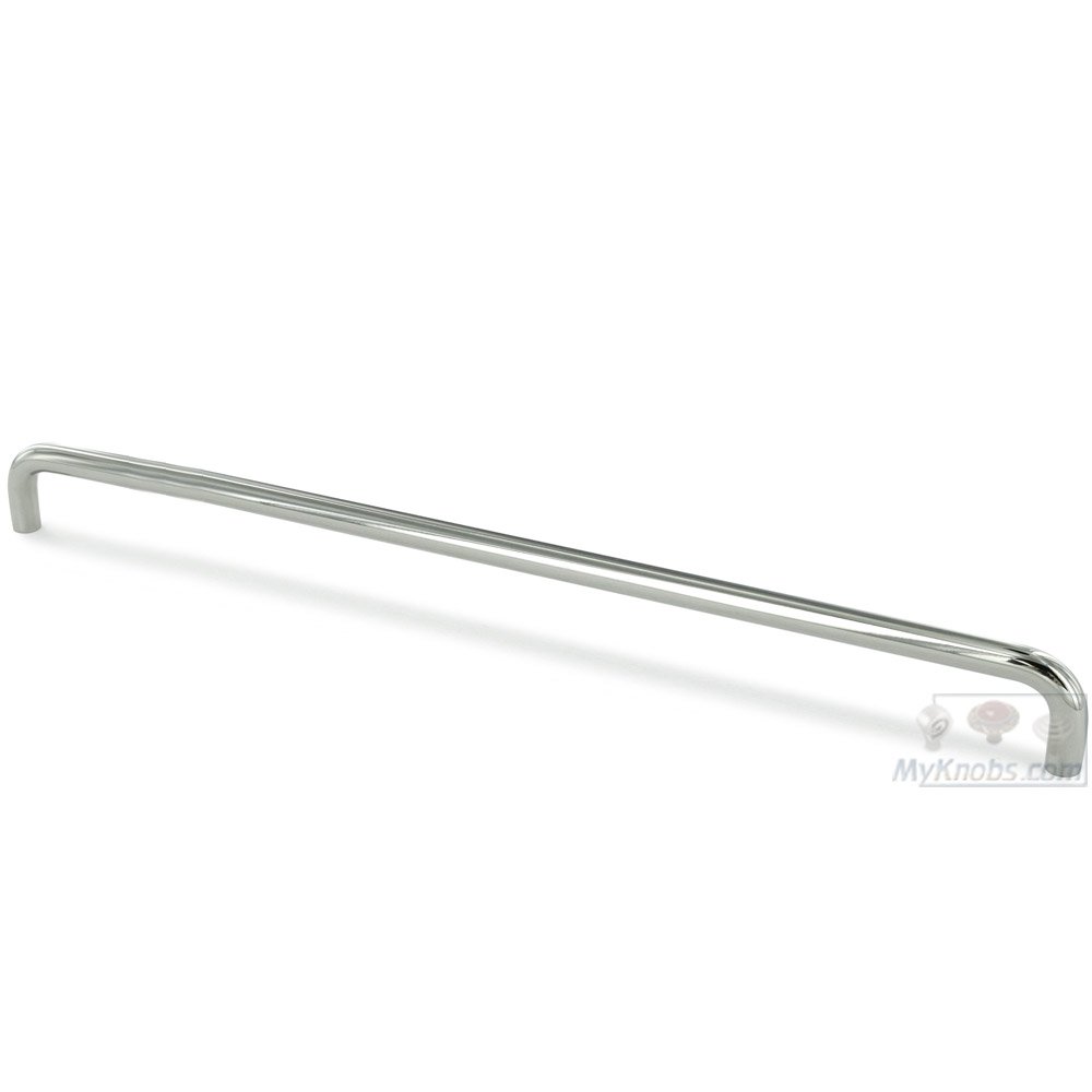 Linnea Hardware 23 5/8" Centers Rounded Wire Pull in Polished Stainless Steel