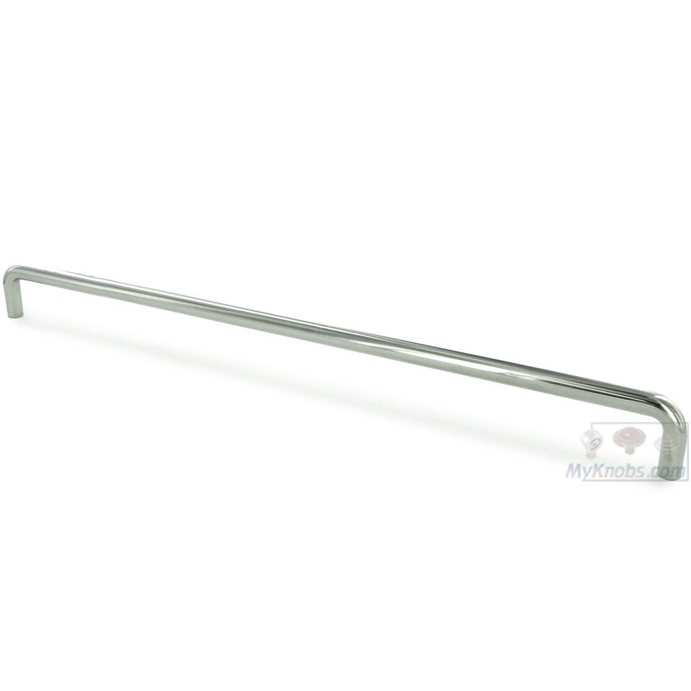 Linnea Hardware 15 3/4" Centers Rounded Wire Pull in Polished Stainless Steel