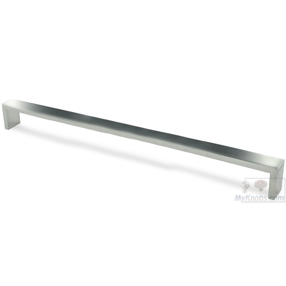Linnea Hardware 11 9/16" Centers Leveled Pull in Satin Stainless Steel