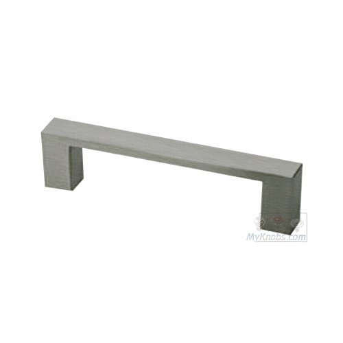 Linnea Hardware 4"  (100mm) Centers Square Form Pull in Satin Stainless Steel