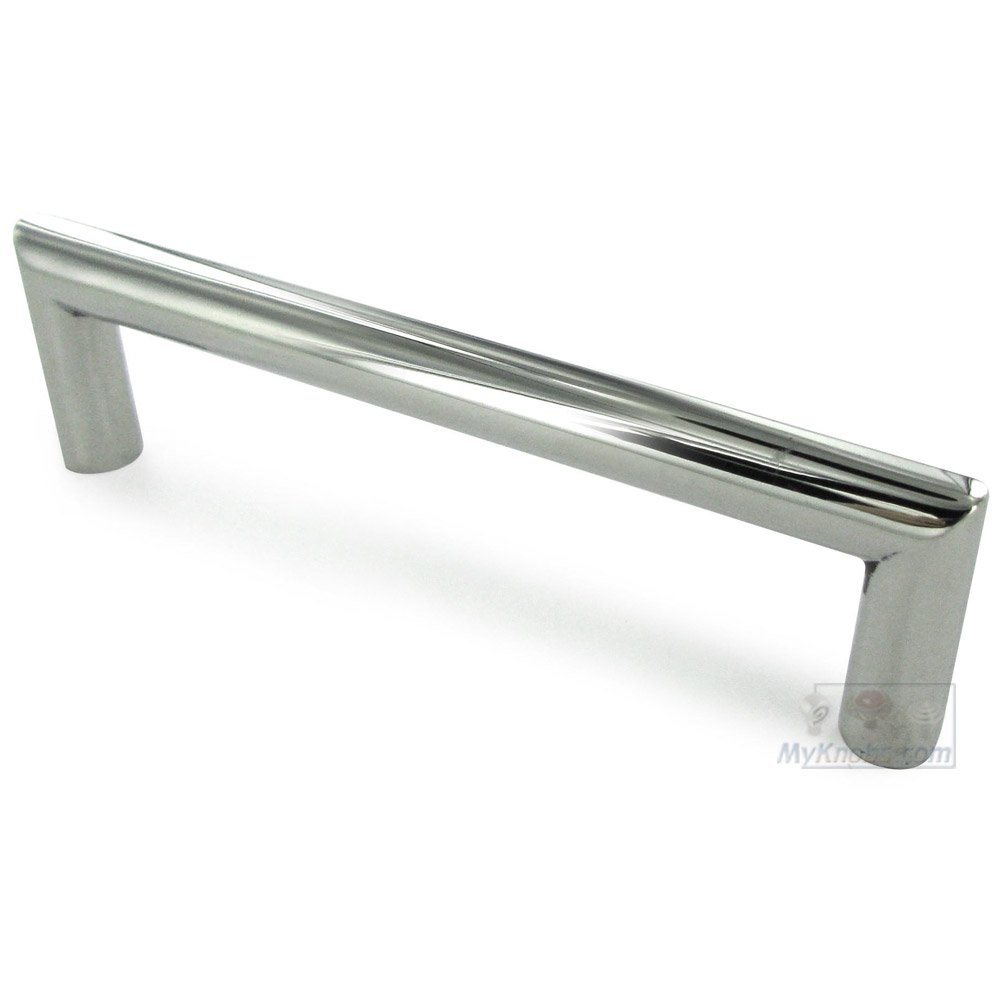 Linnea Hardware 5 9/10" Centers Square Tube Pull in Polished Stainless Steel