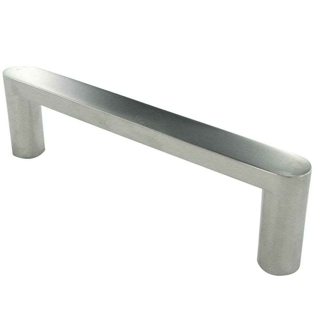 Linnea Hardware 4" (100mm) Centers Oblong Pull in Polished Stainless Steel