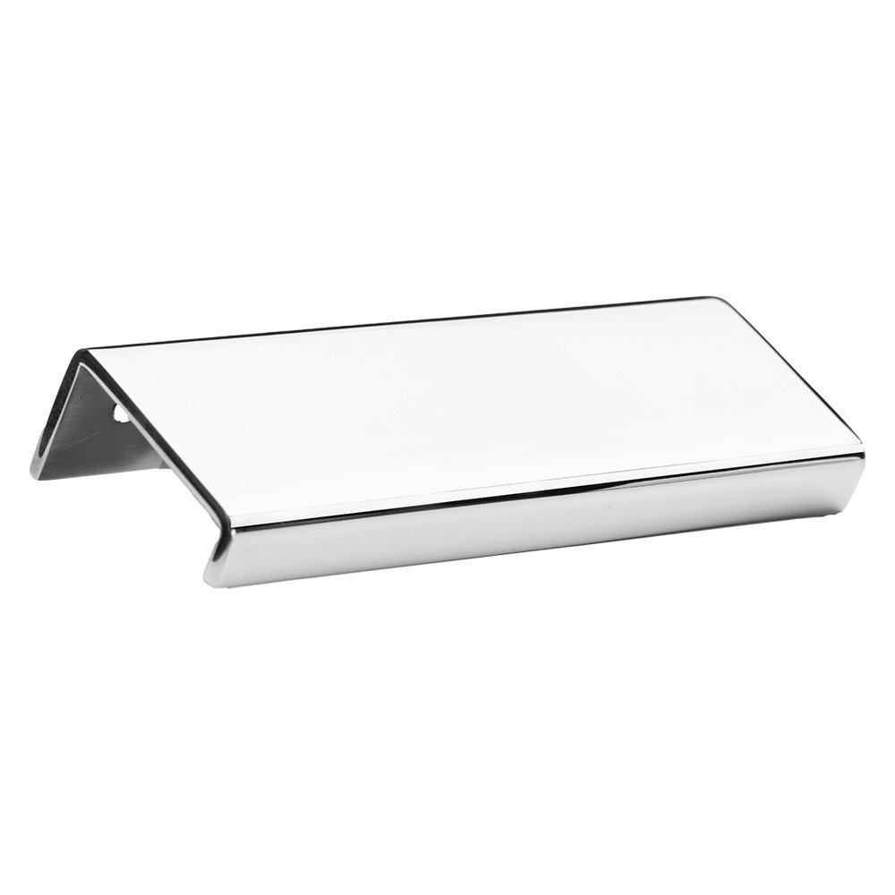 Linnea Hardware 5/8" Drop Down Back Mounted Edge Pull in Polished Stainless Steel