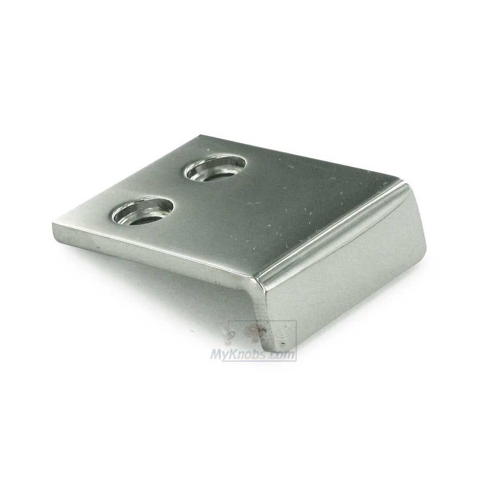 Linnea Hardware 1/2" Centers 3/8" Drop Down Top Mounted Squared Edge Pull in Polished Stainless Steel