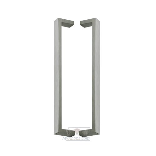 Linnea Hardware 23 5/8" Centers Back to Back Squared Appliance/Shower Door Pull in Satin Stainless Steel