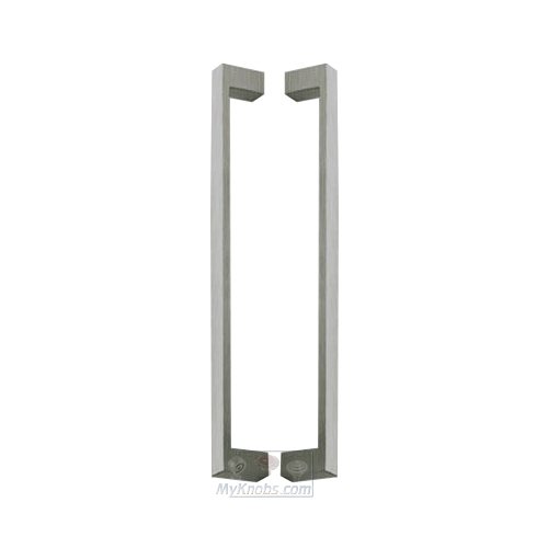 Linnea Hardware 23 5/8" Centers Back to Back Rectangular Appliance/Shower Door Pull in Satin Stainless Steel