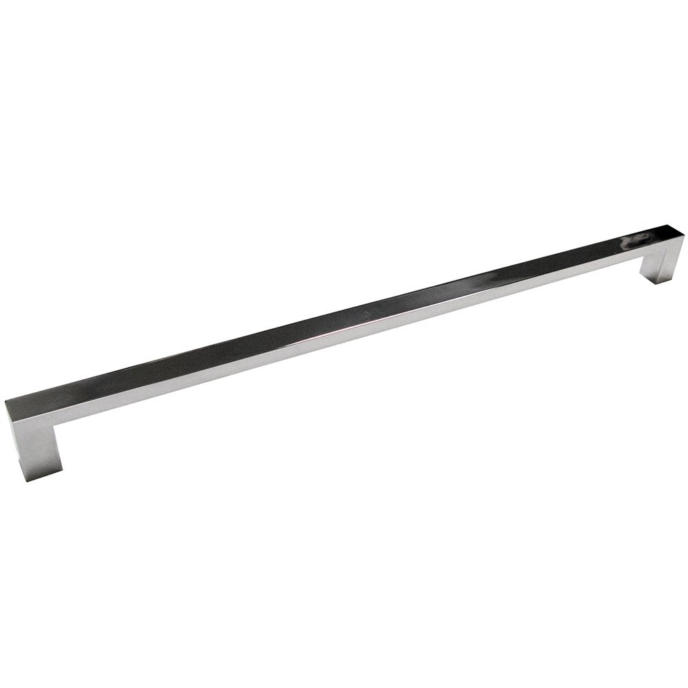 Linnea Hardware 17 3/4" Centers Surface Mounted Rectangular Oversized Door Pull in Polished Stainless Steel
