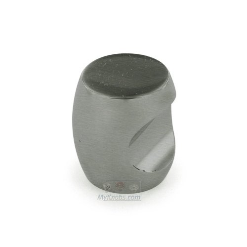 Linnea Hardware 1" Diameter Barrel Thumbprint Knob in Satin Stainless Steel