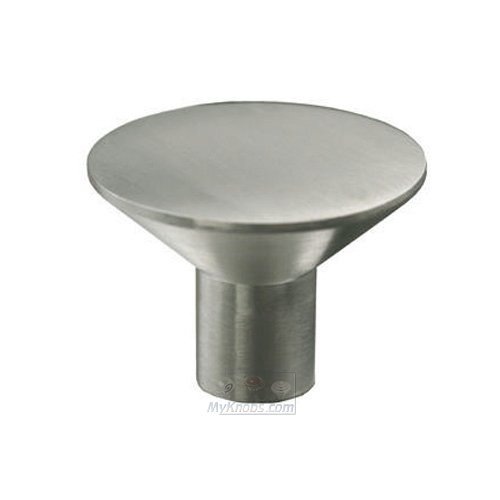 Linnea Hardware 1 3/10" Diameter Flat Top Knob in Satin Stainless Steel