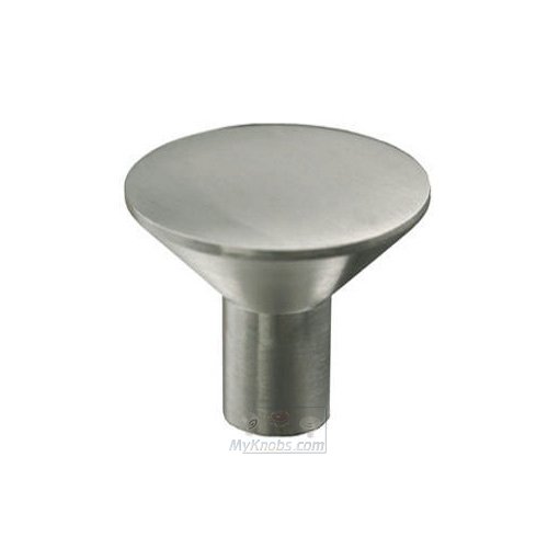 Linnea Hardware 1" Diameter Flat Top Knob in Satin Stainless Steel