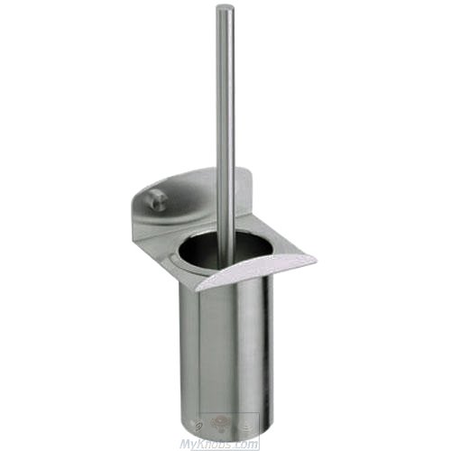 Linnea Hardware Toilet Brush Holder in Satin Stainless Steel