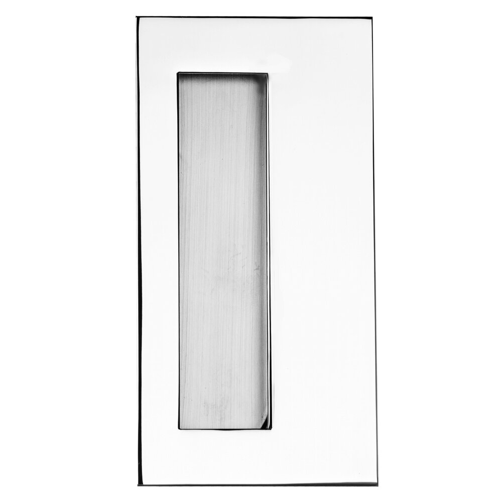 Linnea Hardware 5 7/8" Small Recessed Pull in Polished Stainless Steel