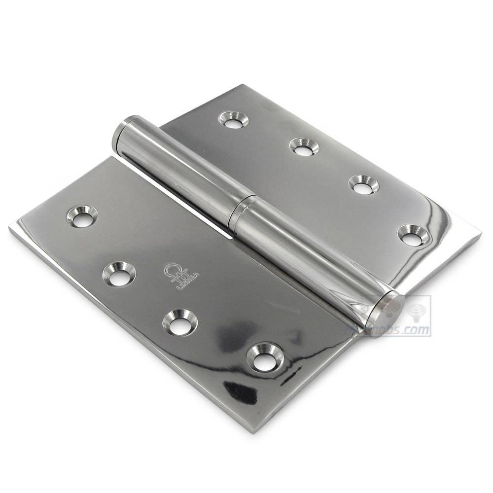 Linnea Hardware 4" x 4" Lift Off "Right" Door Hinge in Polished Stainless Steel