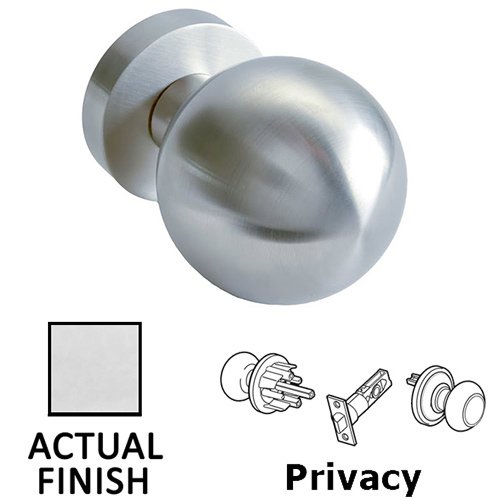 Linnea Hardware Privacy Door Knob in Polished Stainless Steel