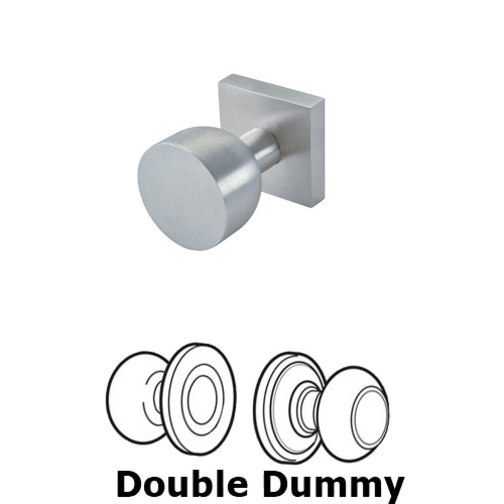 Linnea Hardware Double Dummy Door Knob in Satin Stainless Steel
