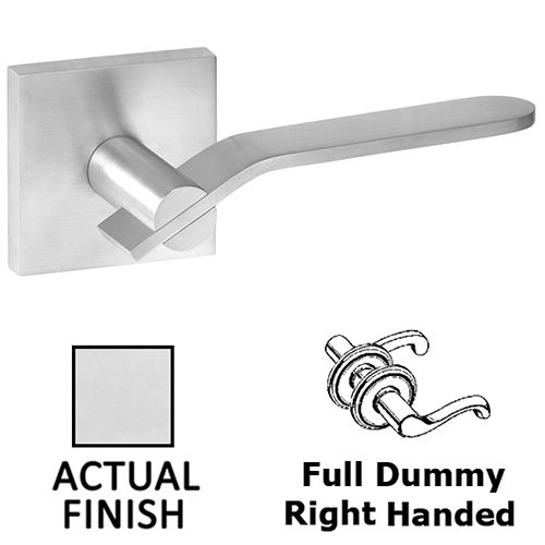 Linnea Hardware Double Dummy Right Handed Door Lever in Polished Stainless Steel