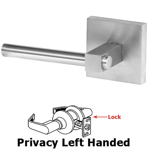 Linnea Hardware Privacy Door Lever in Satin Stainless Steel