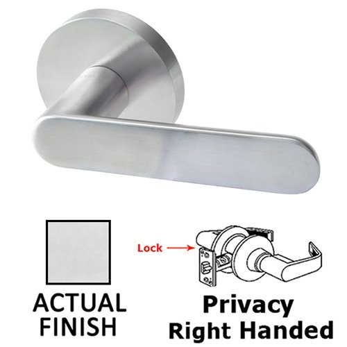 Linnea Hardware Privacy Door Lever in Polished Stainless Steel