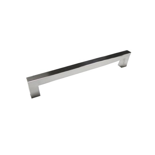 Linnea Hardware 17 3/4" Centers Surface Mounted Squared End Oversized Door Pull in Polished Stainless Steel