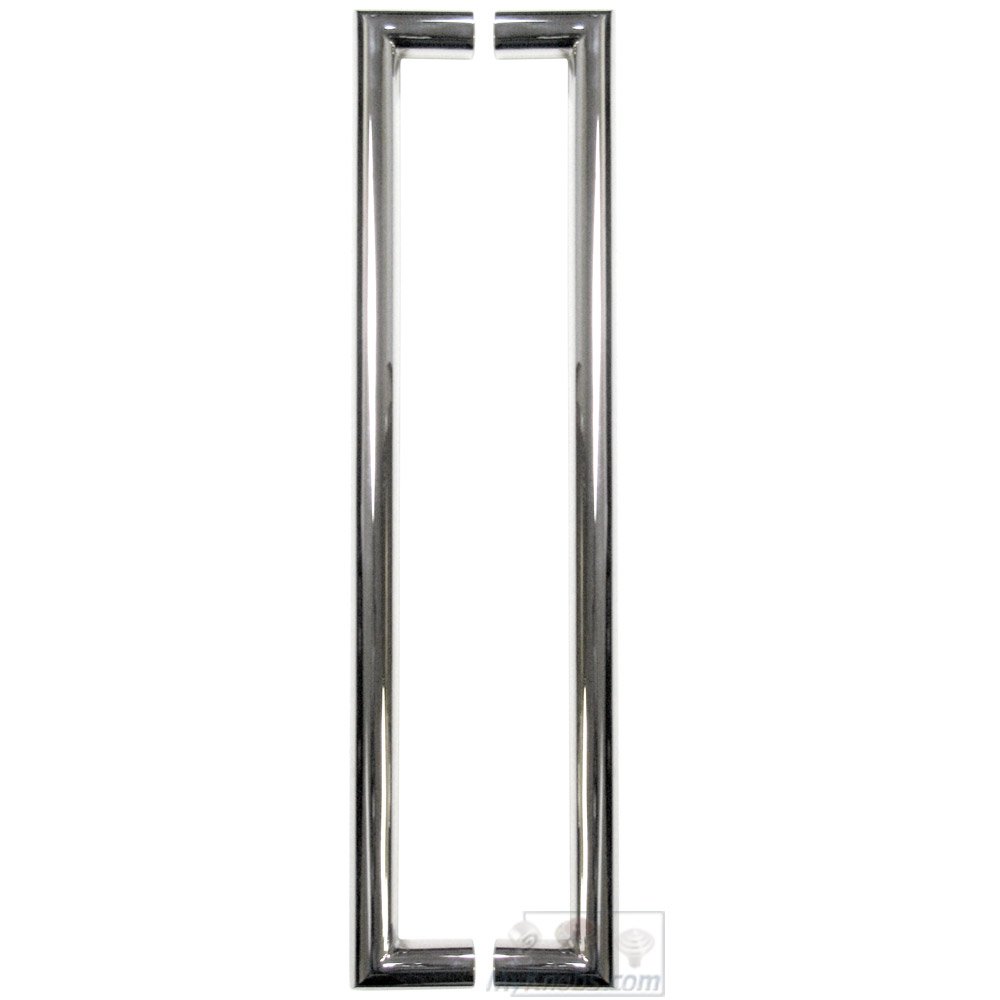Linnea Hardware 23 5/8" Centers Back to Back Tubular Appliance/Shower Door Pull in Polished Stainless Steel