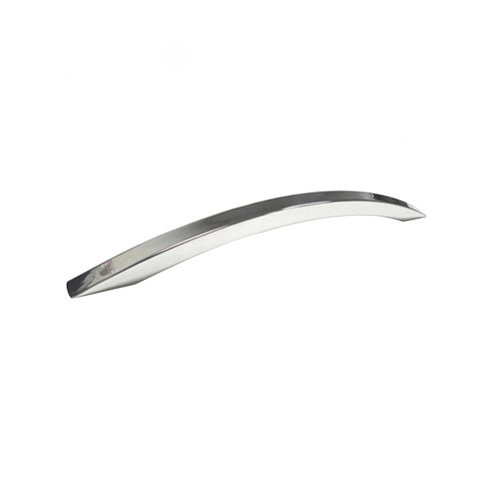 Linnea Hardware 12 5/8" Centers Surface Mounted Arched Oversized Door Pull in Polished Stainless Steel