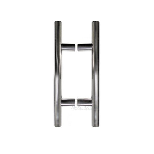 Linnea Hardware 14 5/8" Centers Back to Back European Bar Appliance/Shower Door Pull in Polished Stainless Steel