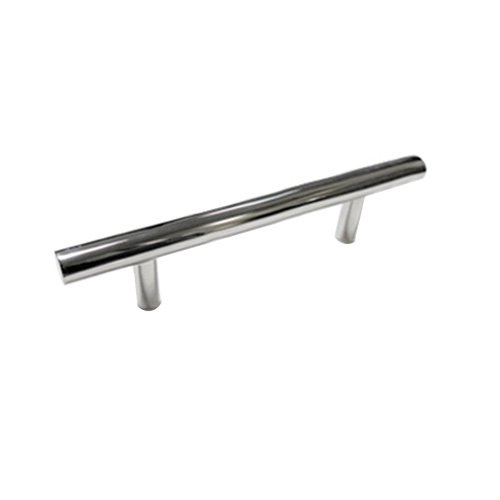 Linnea Hardware 17 3/8" Centers Surface Mounted European Bar Oversized Door Pull in Polished Stainless Steel