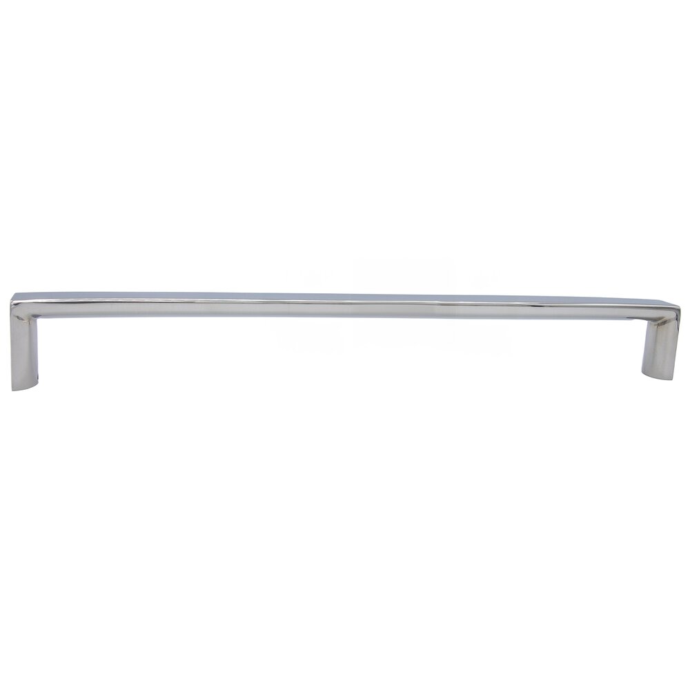 Linnea Hardware 23 5/8" Surface Mount Half Moon End Appliance/ Shower Door Pull in Polished Stainless Steel