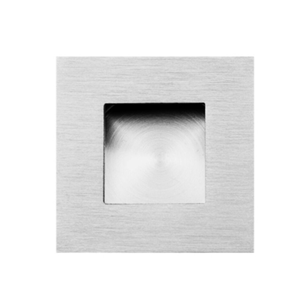 Linnea Hardware 2" Square Recessed Pull in Polished Stainless Steel