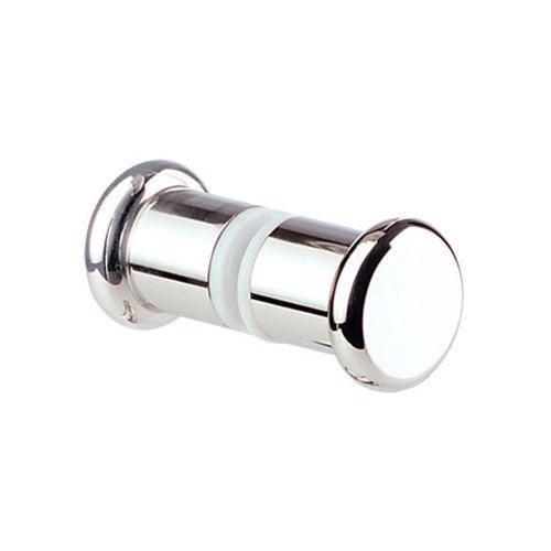 Linnea Hardware 1 1/8" Diameter Back to Back Smooth Face Shower Knob in Polished Stainless Steel