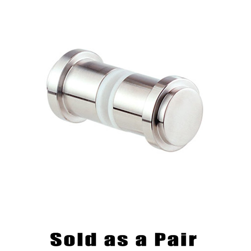 Linnea Hardware 1 3/16" Diameter Back to Back Shower Knob in Polished Stainless Steel