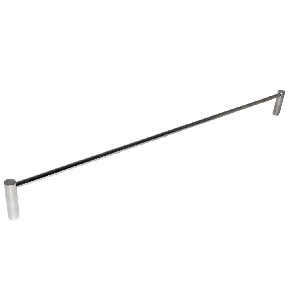 Linnea Hardware 29 1/2" Centers Round Towel Bar with Round Post in Polished Stainless Steel