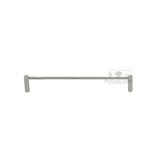 Linnea Hardware 11 13/16" Centers Round Towel Bar with Round Post in Satin Stainless Steel