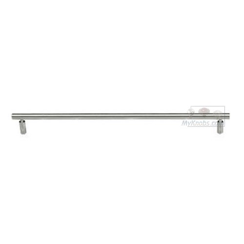 Linnea Hardware 31 1/2" Round Towel Bar with Round Post in Satin Stainless Steel