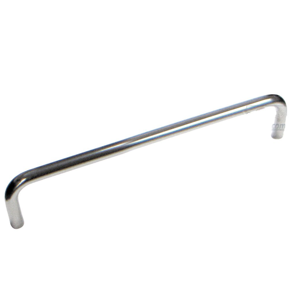 Linnea Hardware 11 13/16" Centers Round Towel Bar in Polished Stainless Steel