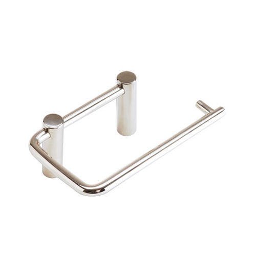 Linnea Hardware Double Post Toilet Roll Holder in Polished Stainless Steel