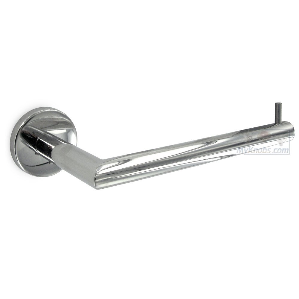 Linnea Hardware Open Round Toilet Roll Holder in Polished Stainless Steel