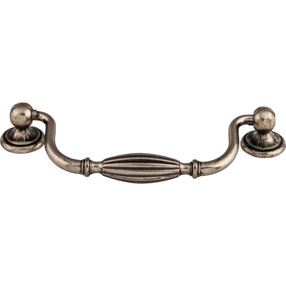 Top Knobs Tuscany 5 1/16" Centers Drop Pull in Pewter Antique